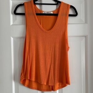 We The Free Vibrant Orange Tank Top